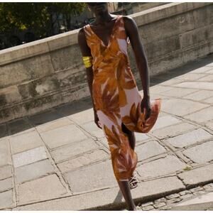 leather wrap dress zara ZARA BROWN/EGGPLANT FAUX LEATHER LEATHER MIDI